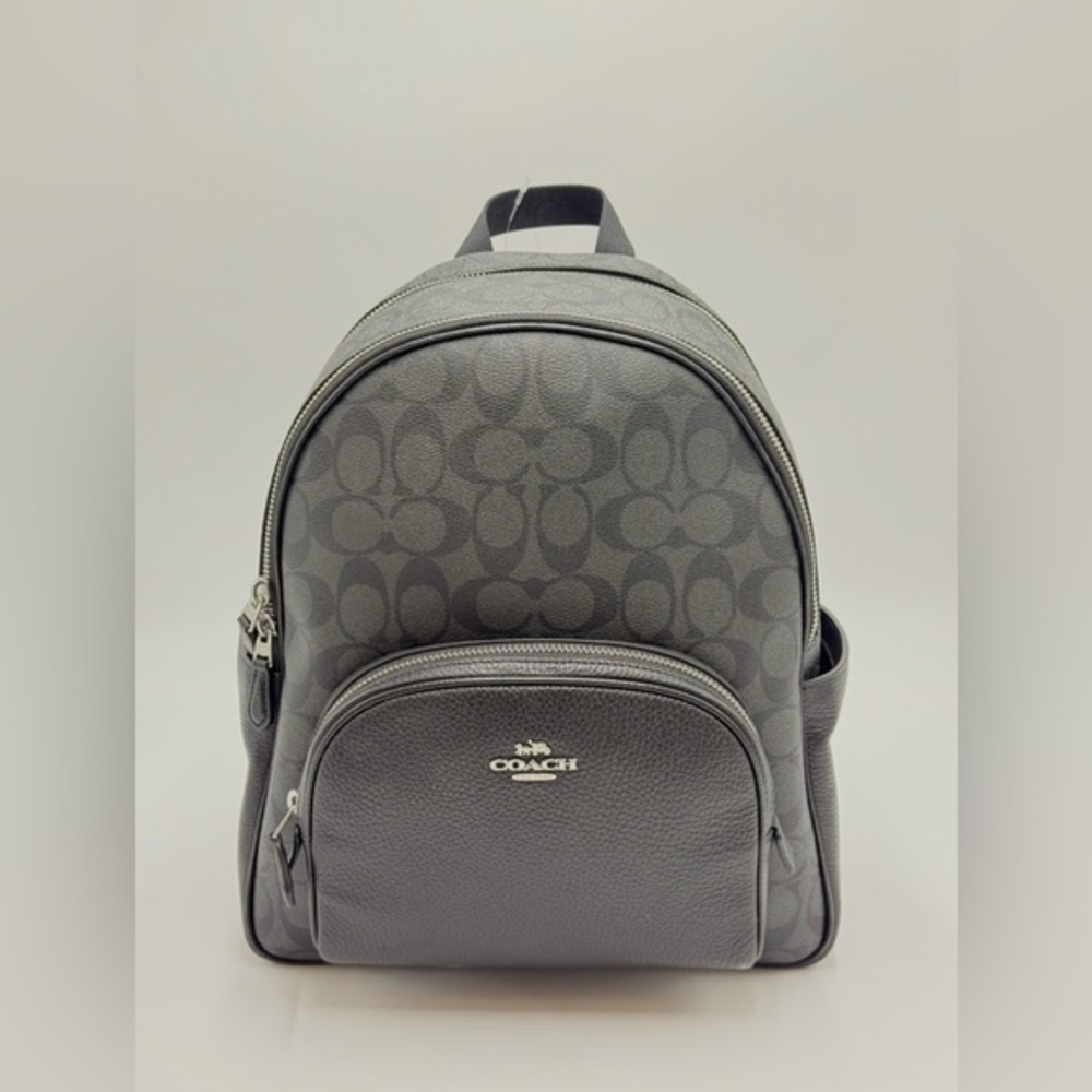 Brand New Coach Black Court Monogram Backpack